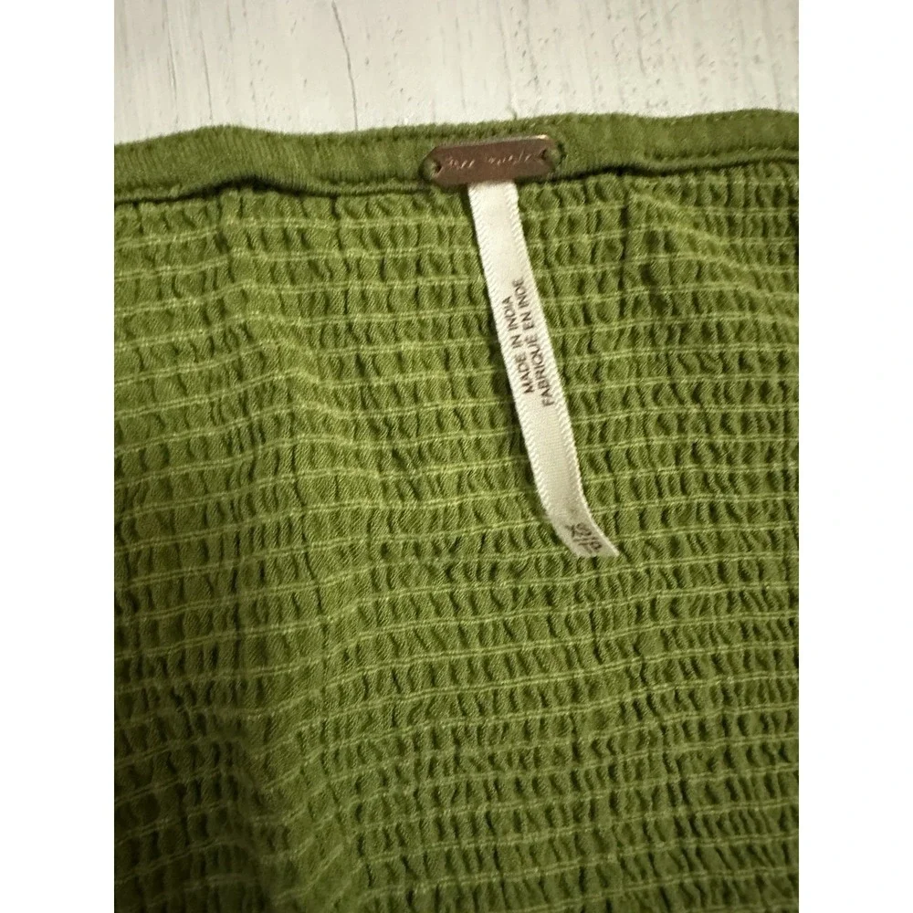 Free People Laila Mini Dress Sz XS in‎ Calla Green Cut Out Beach Sexy Vacation